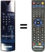 Télécommande équivalente Technisat VC3004