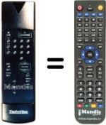 Télécommande équivalente Technisat MULTYMAC6