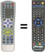 Télécommande équivalente Amstrad DV600