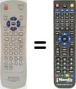 Télécommande équivalente Kenwood DVF3250