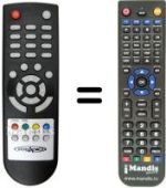 Télécommande équivalente Irradio DTR-1001