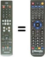 Télécommande équivalente Samsung BDP1400