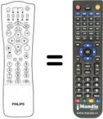Télécommande équivalente Philips DSX7072
