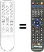 Télécommande équivalente Pace DVR500G