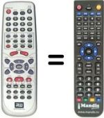 Télécommande équivalente Hyundai DVR530H