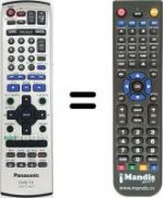 Télécommande équivalente Panasonic DMRE-65