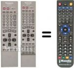 Télécommande équivalente Panasonic DMRE-30