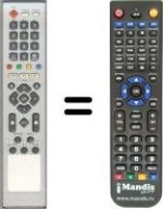 Télécommande équivalente Ferguson HF8800 HD