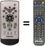 Télécommande équivalente Toshiba MEDIACENTERSLIM