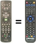 Télécommande équivalente Toshiba MEDIACENTER