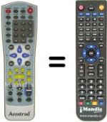 Télécommande équivalente Amstrad D230