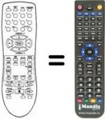 Télécommande équivalente Sinudyne 1511STRENDY