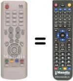 Télécommande équivalente Samsung MF59-00242B