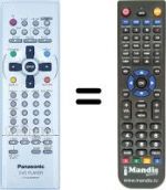 Télécommande équivalente Panasonic DVD-XV10