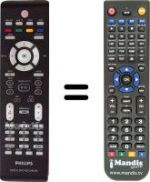 Télécommande équivalente Philips DVD-R3577H