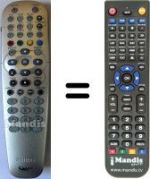 Télécommande équivalente Philips HD-RW720 / 69