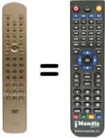 Télécommande équivalente RC17DV