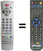 Télécommande équivalente Autovox AX14DVX06-STB