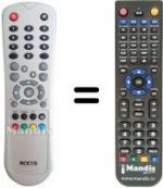 Télécommande équivalente RCX115