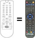 Télécommande équivalente RC0881 / 00