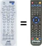 Télécommande équivalente JVC XV-N342S