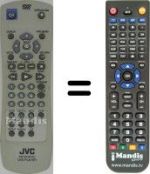 Télécommande équivalente JVC XV-N450B