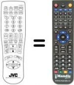 Télécommande équivalente JVC RM-SXV521E