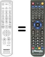 Télécommande équivalente Sony VTX-S501A