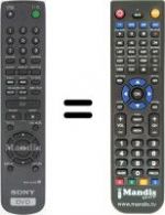 Télécommande équivalente RMT-D115P