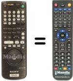 Télécommande équivalente RMT-D120P