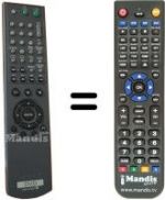 Télécommande équivalente RMT-D156P