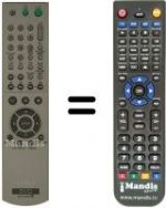 Télécommande équivalente RMT-D167P