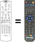 Télécommande équivalente Toshiba SD-3107E