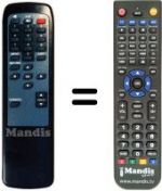 Télécommande équivalente Technisat TECHNIBOXIR