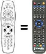 Télécommande équivalente Sagem ISD4150