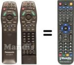 Télécommande équivalente Panasonic DVD-A7