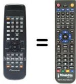 Télécommande équivalente Pioneer BXD1041