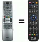 Télécommande équivalente LG 6710900011W