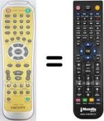 Télécommande équivalente MDXi30