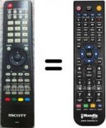 Télécommande équivalente Scott LTVX