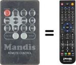 Télécommande équivalente REMCON2208