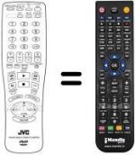 Télécommande équivalente JVC RMSVD2000UE