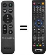 Télécommande équivalente Sony HVS50024