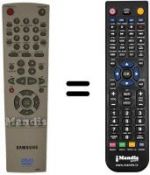 Télécommande équivalente 00002 A