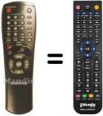 Télécommande équivalente 00017 G