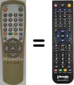 Télécommande équivalente 00104 K