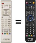 Télécommande équivalente Samsung LW 17E24C