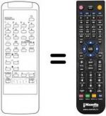Télécommande équivalente 076100Q001