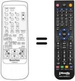 Télécommande équivalente Sinudyne SV 9088
