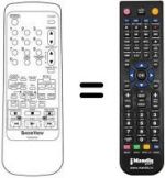 Télécommande équivalente Sinudyne SV 9222